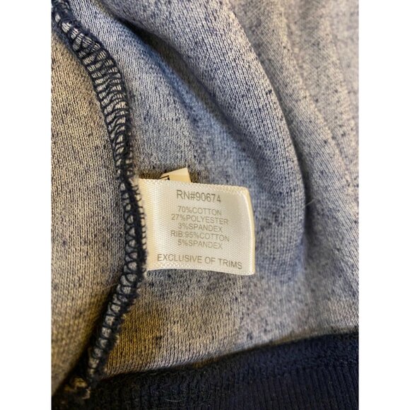 Boston Proper Womens Navy Short-Sleeve Hooded Zip-Up Jacket With Grommet Pockets - Picture 5 of 6